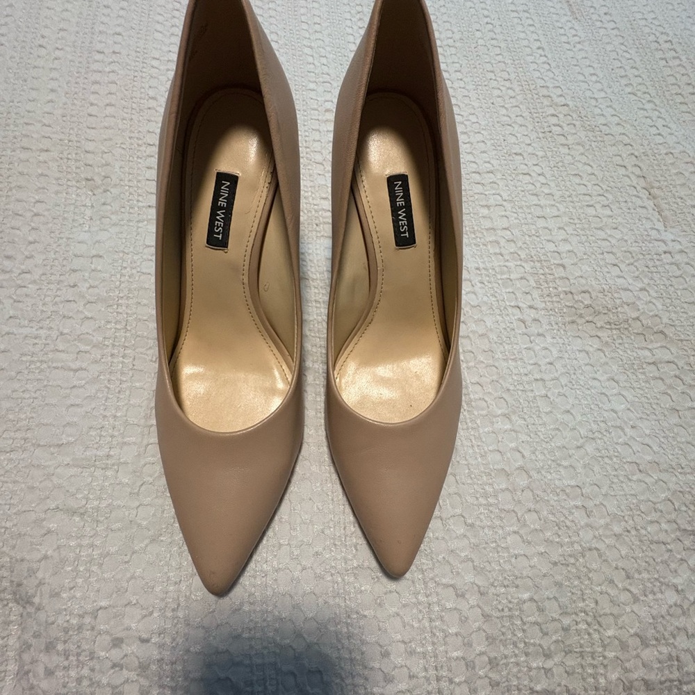 Nine West Nude Pointed Toe Heels